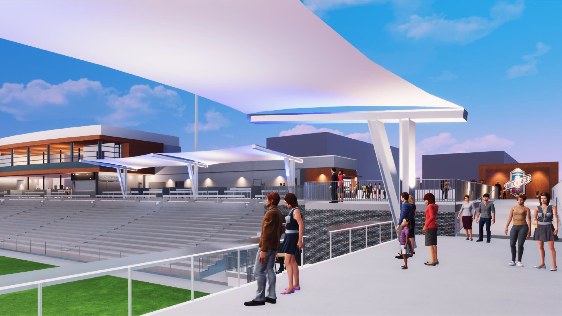 Switchback Stadium rendering